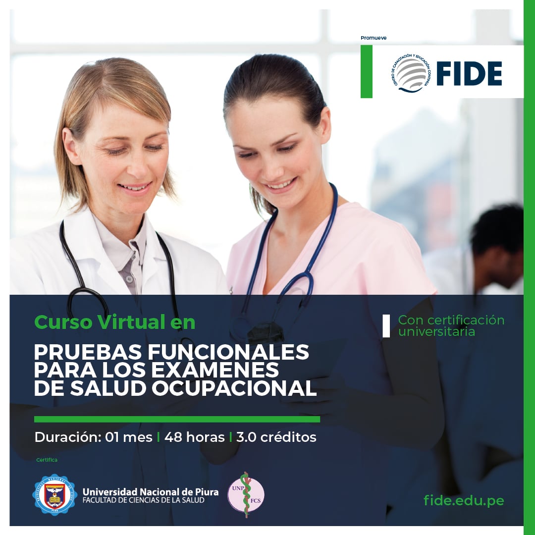 Pruebas Funcionales para los Exámenes de Salud Ocupacional